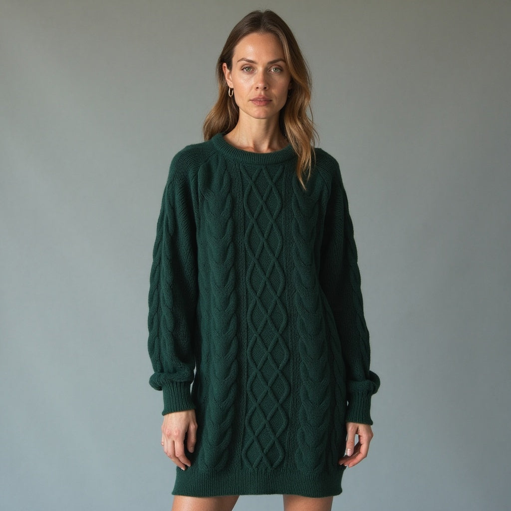 Elysora – Warme Gebreide Trui met Elegante Snit, Tijdloos & Comfortabel voor Winterdagen