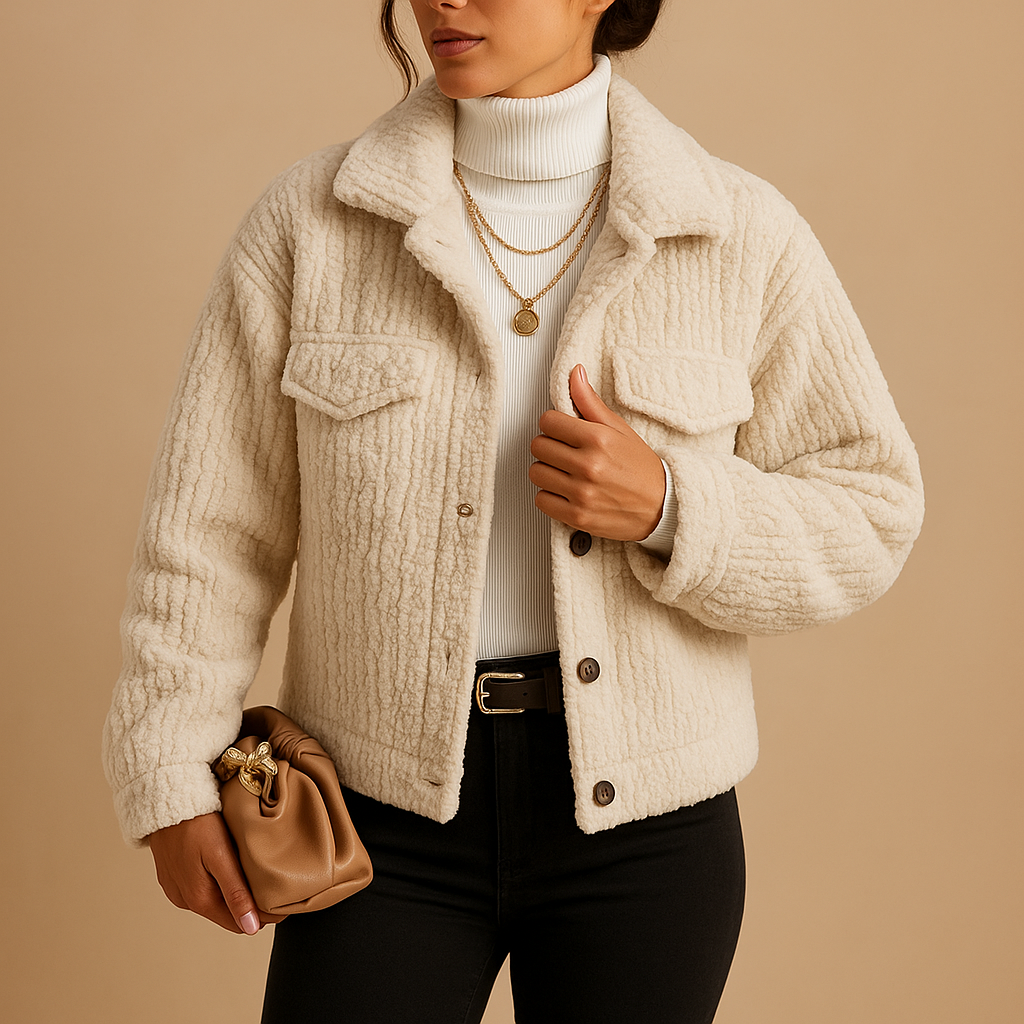 Annelise – Oversized Damesjas met Boxy Fit en Subtiele Vintage Elegant﻿ie