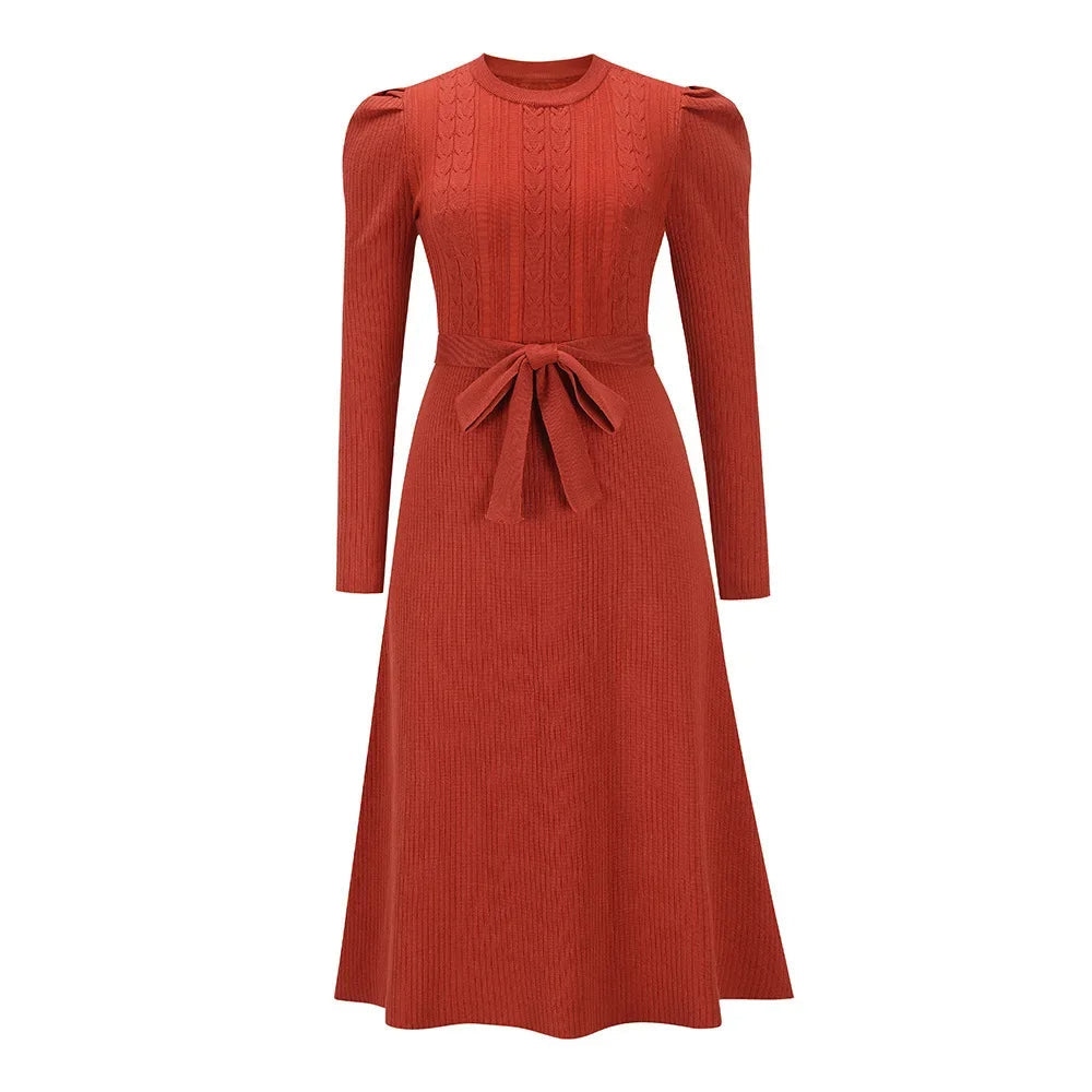 Serelinne – Elegante Gebreide Sweaterjurk met Comfortabele Pasvorm