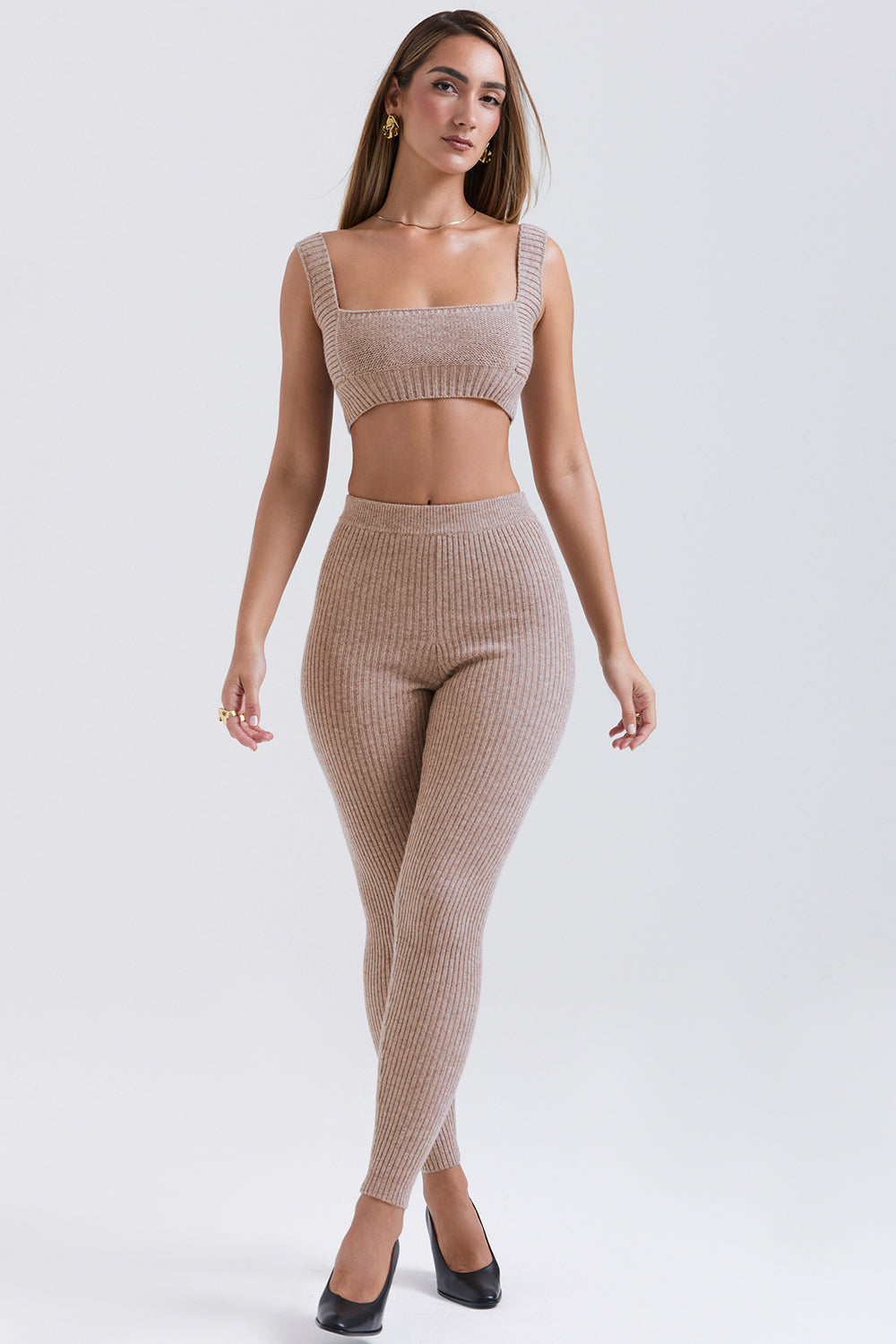 Amelith Driedelige Gebreide Set – Warm, Zacht & Elegant Comfort