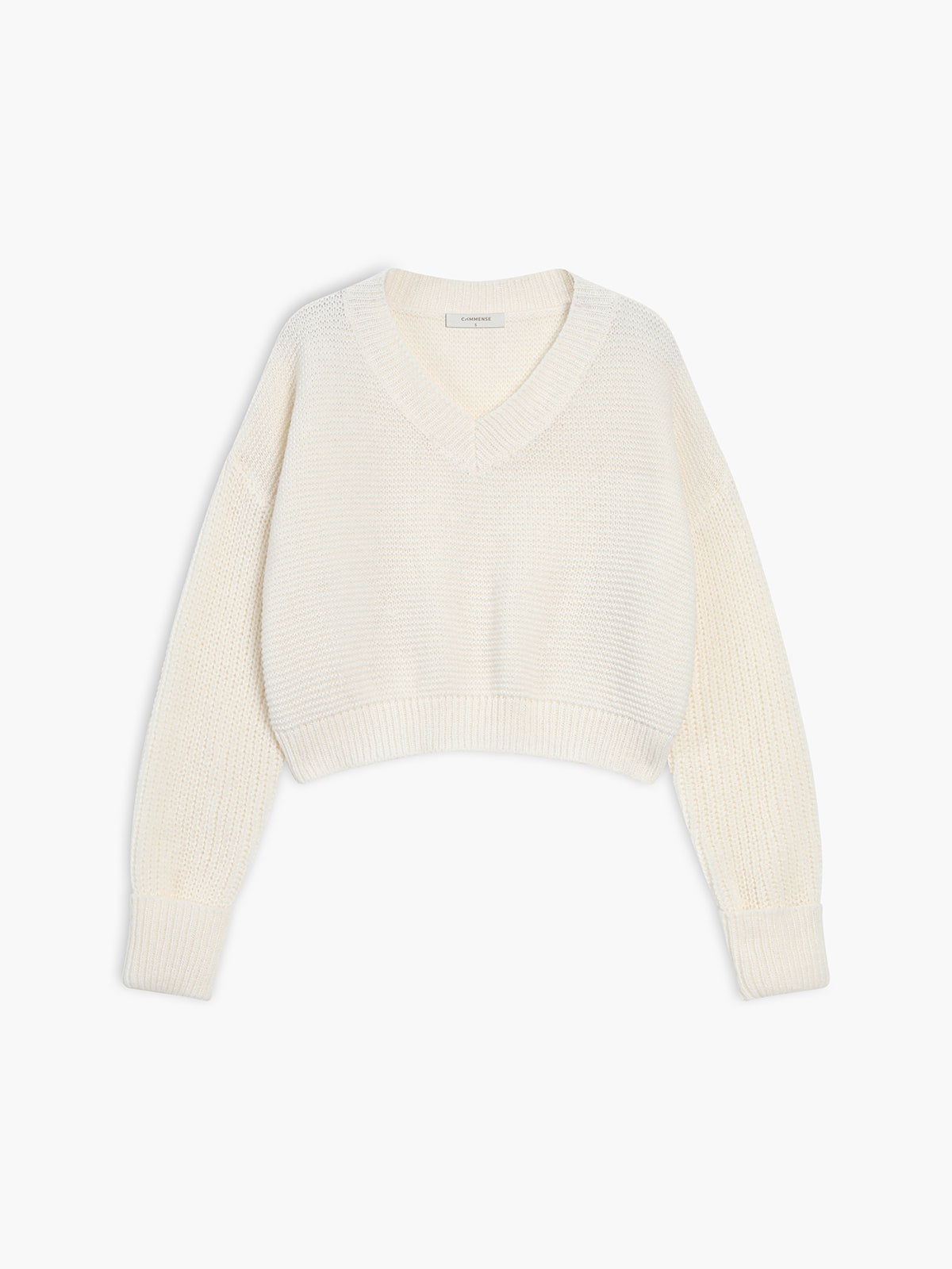 Amara – Effen Trui met Elegante V-hals
