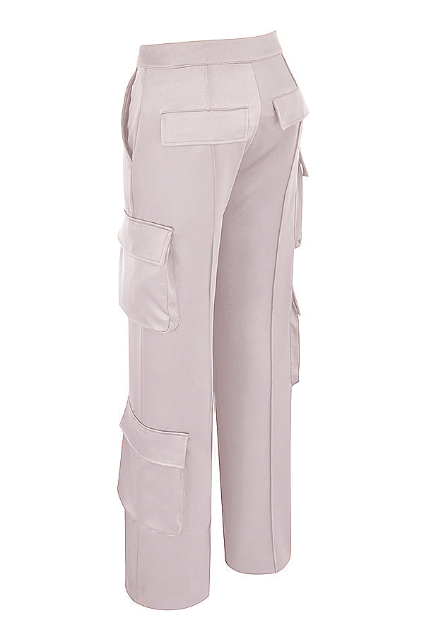Seliora Satijnen Co-ord Set – Luxe Bandloze Top & Rechte Broek