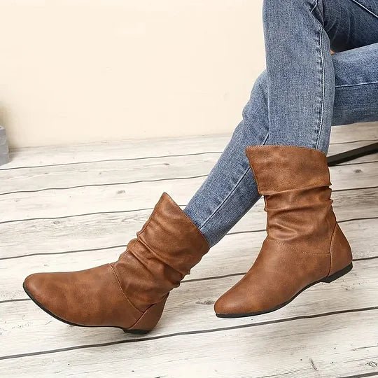 Esmé – Leren dameslaarzen met tijdloos design en elegant comfort