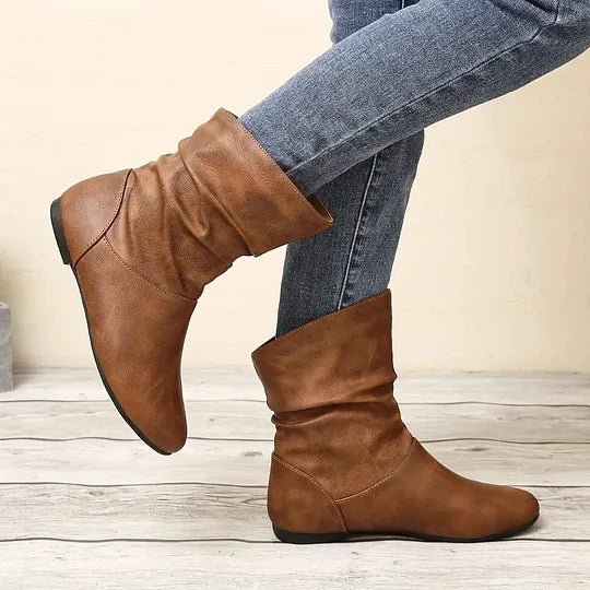 Esmé – Leren dameslaarzen met tijdloos design en elegant comfort