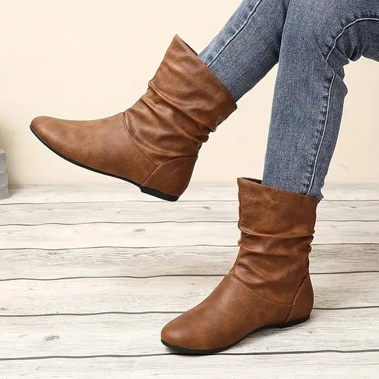 Esmé – Leren dameslaarzen met tijdloos design en elegant comfort