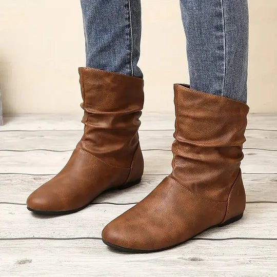 Esmé – Leren dameslaarzen met tijdloos design en elegant comfort