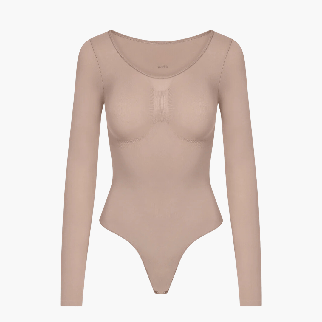Alivienne – Naadloze shaping bodysuit met lange mouwen voor dames