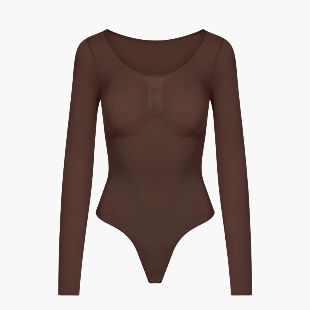 Alivienne – Naadloze shaping bodysuit met lange mouwen voor dames