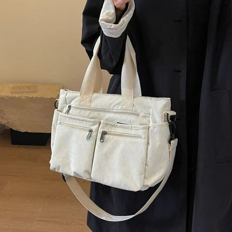 Éloenne – Luxe Dual-Zip Schoudertas voor Elke Dag
